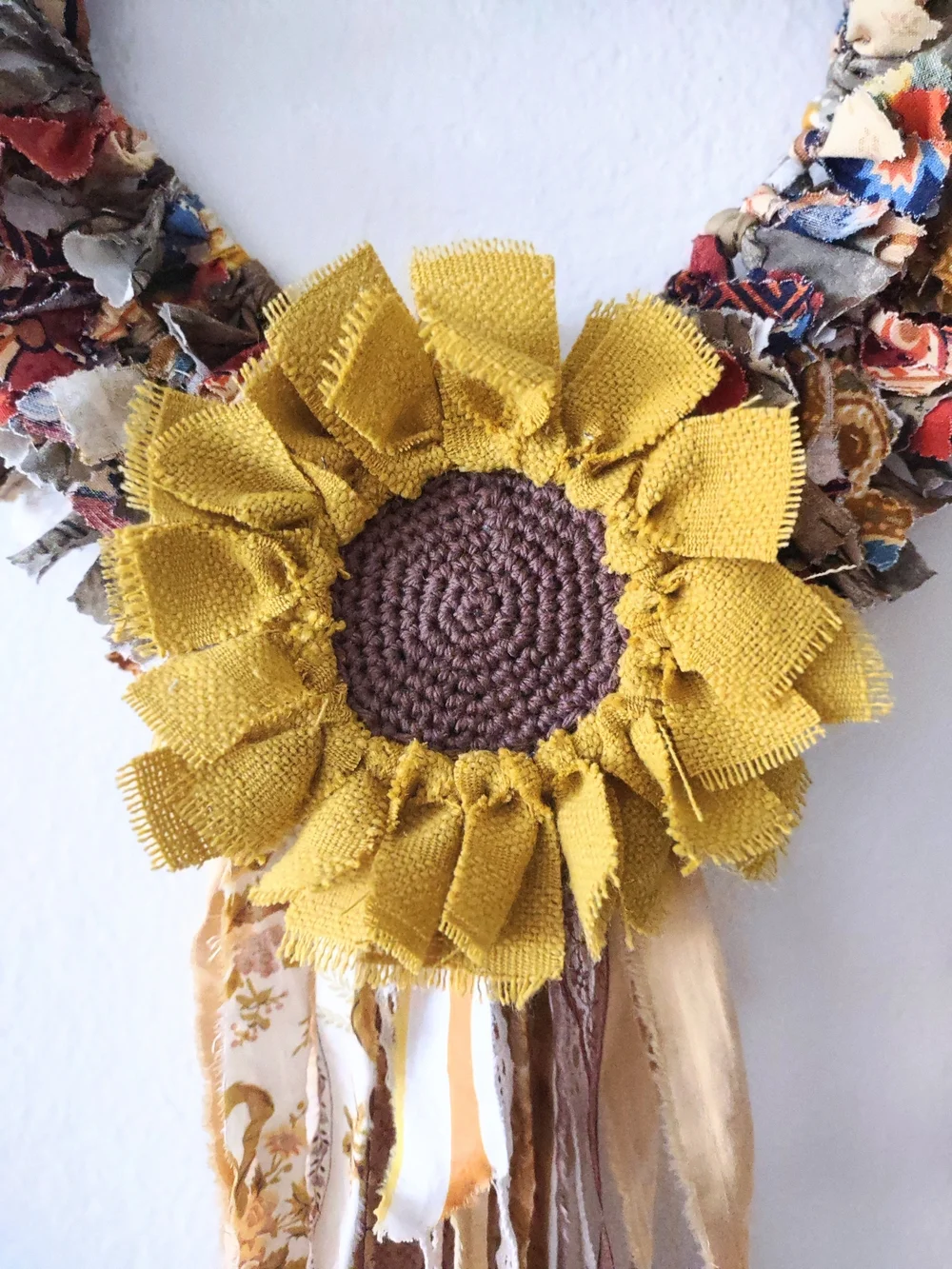 Boho Farmhouse Shabby Chic Fall Wreath